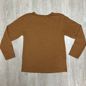 Zara girls long sleeve shirt size 10 brown
